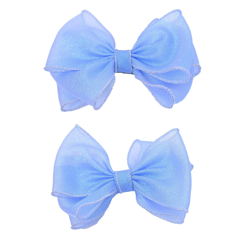 Shimmering Bow Hairclip Set