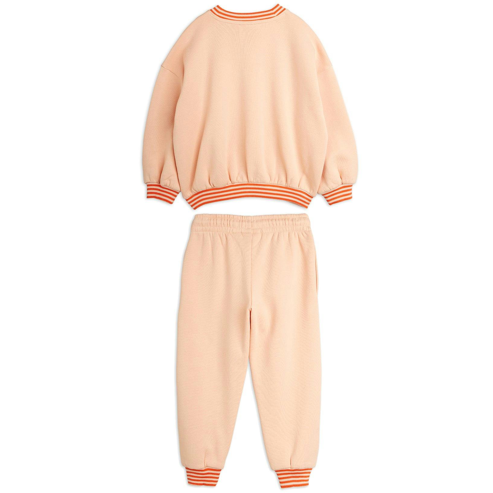 MINI RODINI Vintage Rabbits Sweat Set - Pink