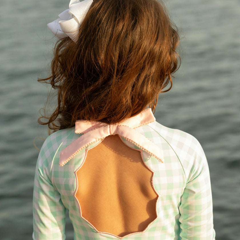 Reese Rashguard in Harbour Breeze Gingham