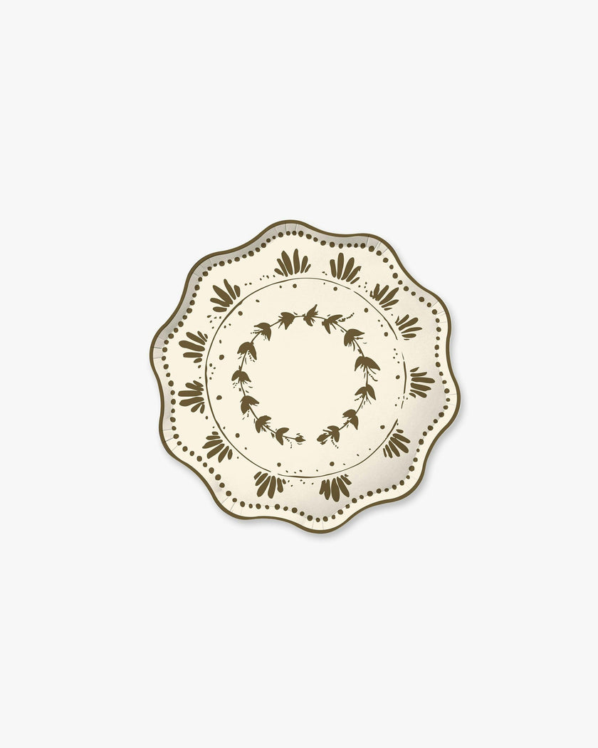 Plume Hors d’Oeuvres Plate Set in Cypress