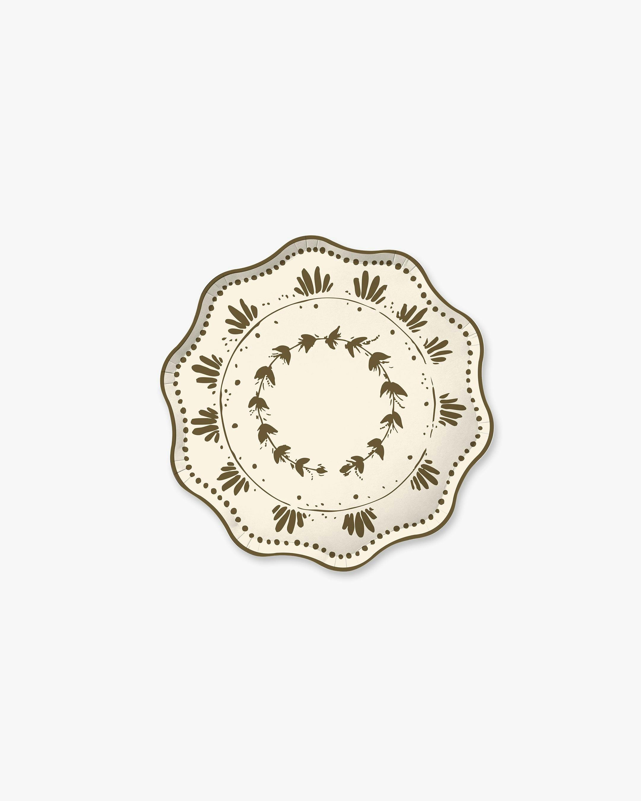 Plume Hors d’Oeuvres Plate Set in Cypress