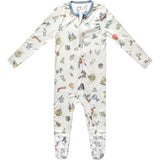 Wizarding World Zip-Up Footie, Florals