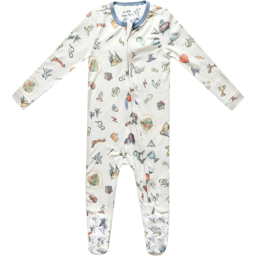 Wizarding World Zip-Up Footie, Florals