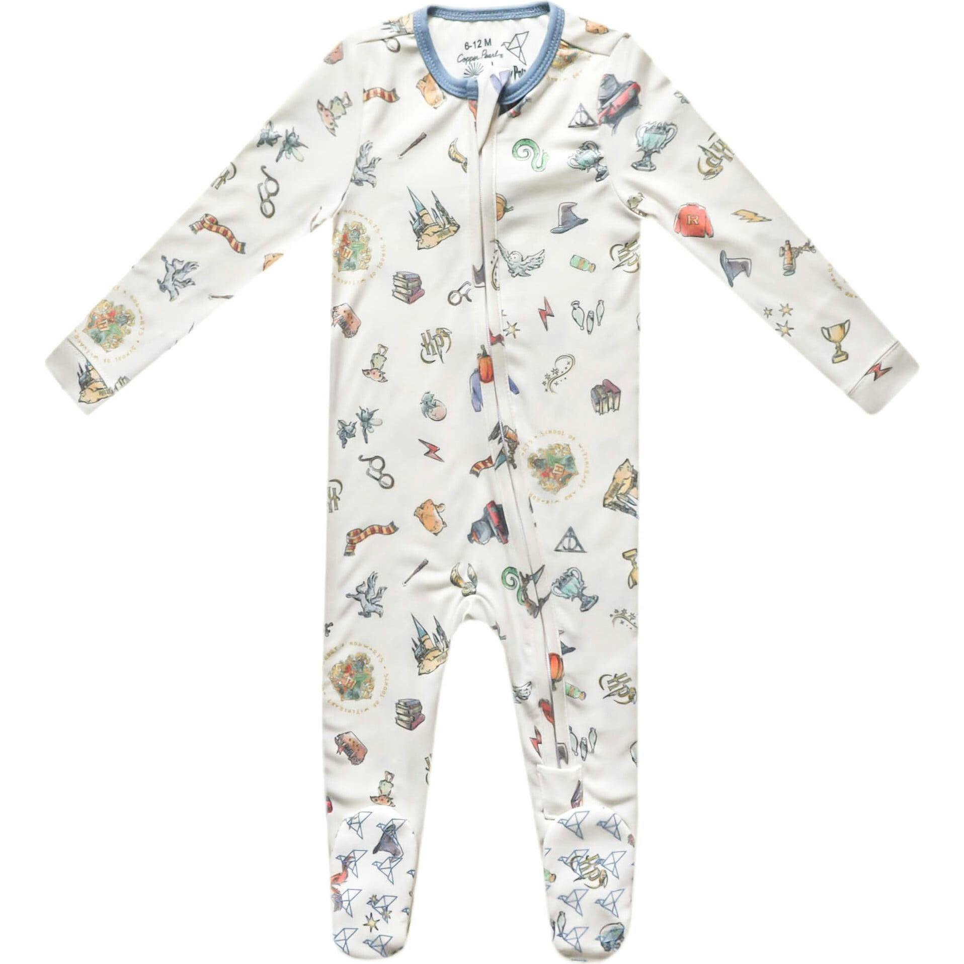 Wizarding World Zip-Up Footie, Florals