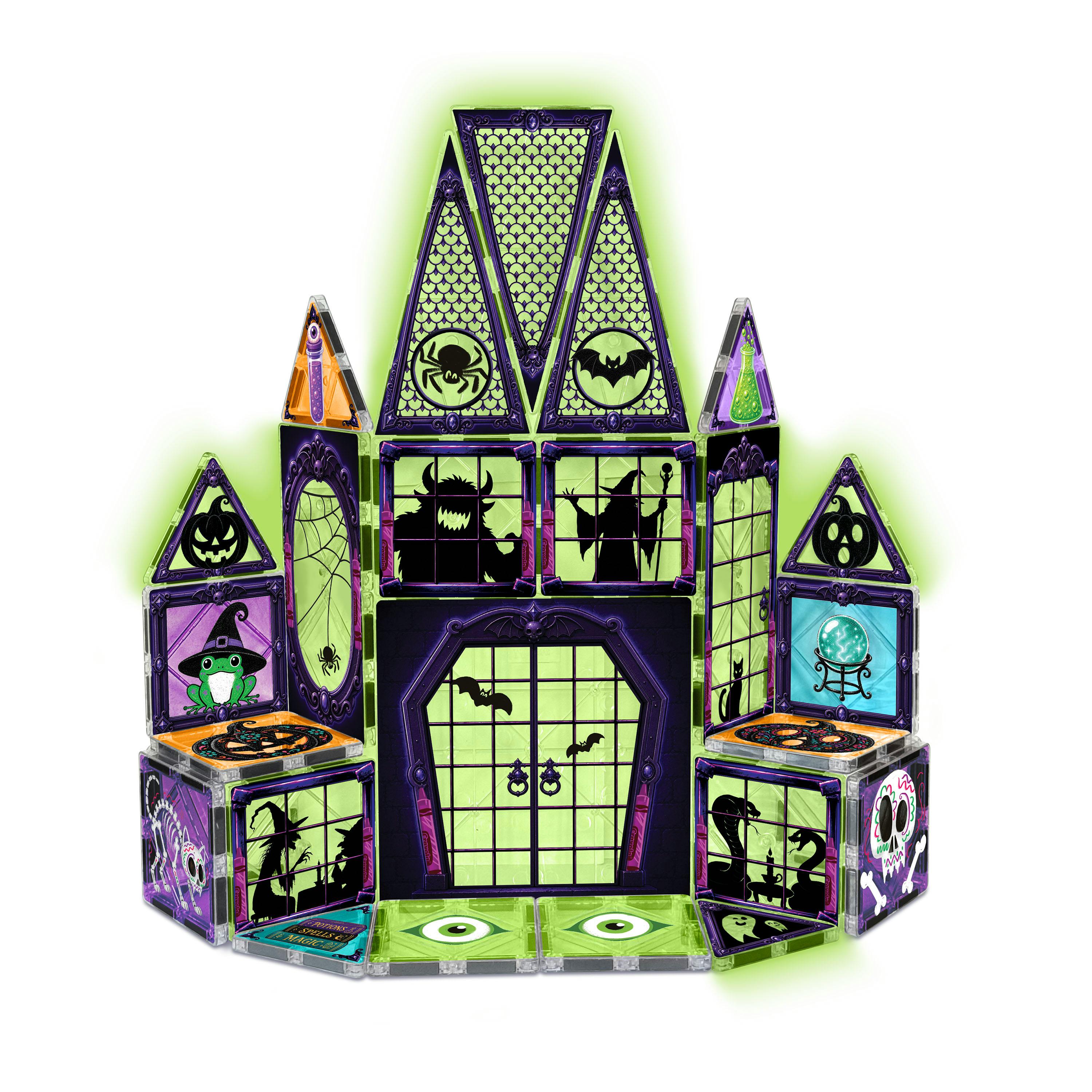 Halloween GLOW Magnetic Tiles 28pc Set