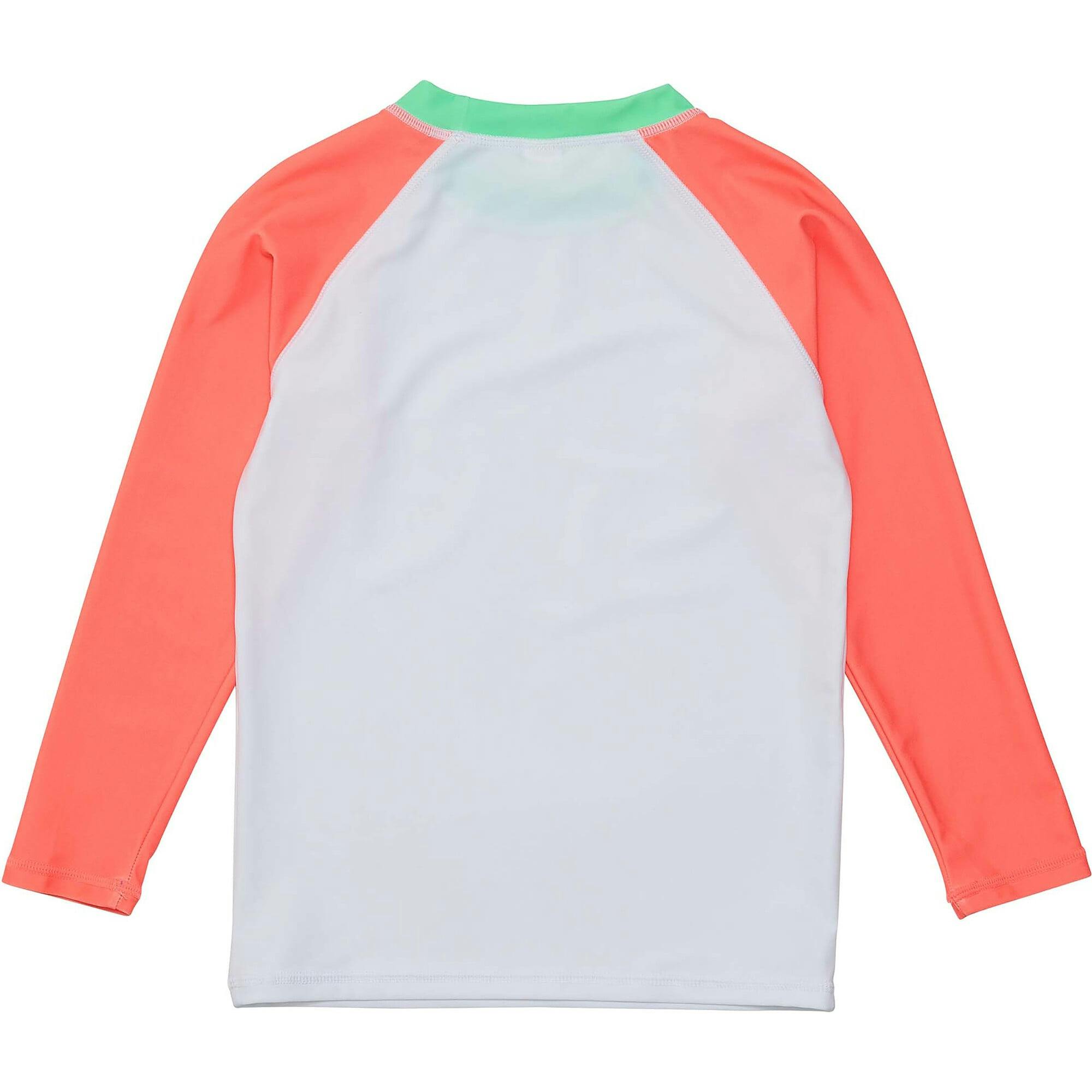Crew Neck Contrast Long Raglan Sleeve Sustainable Rashguard