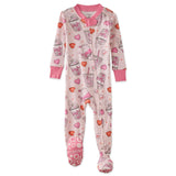 CRUZ Snug Fit Footed Baby Girls Pajamas