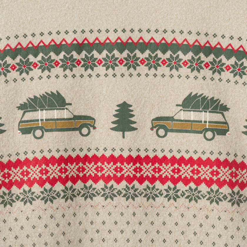 Big Kid (8-18) Boys Printed Hacci Sweater | Retro Road Trip