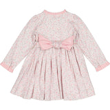 Violette Pink Floral Short Puff Smocked Dress
