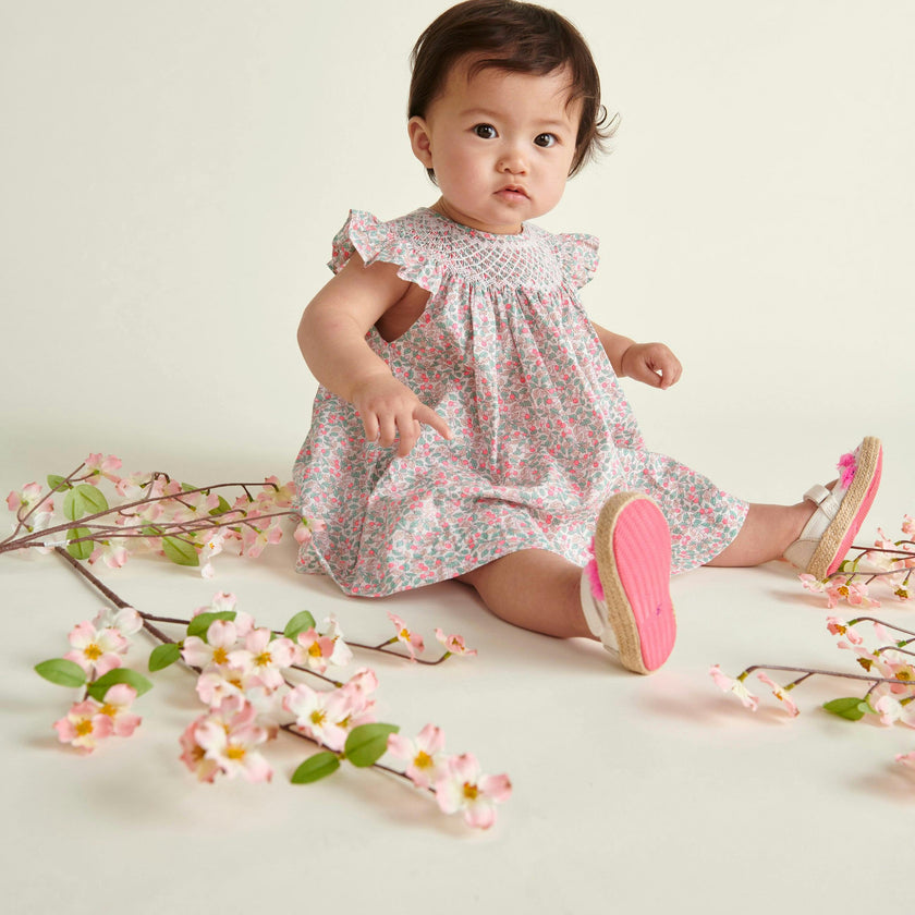 Made With Liberty Print Baby Dress Paz
