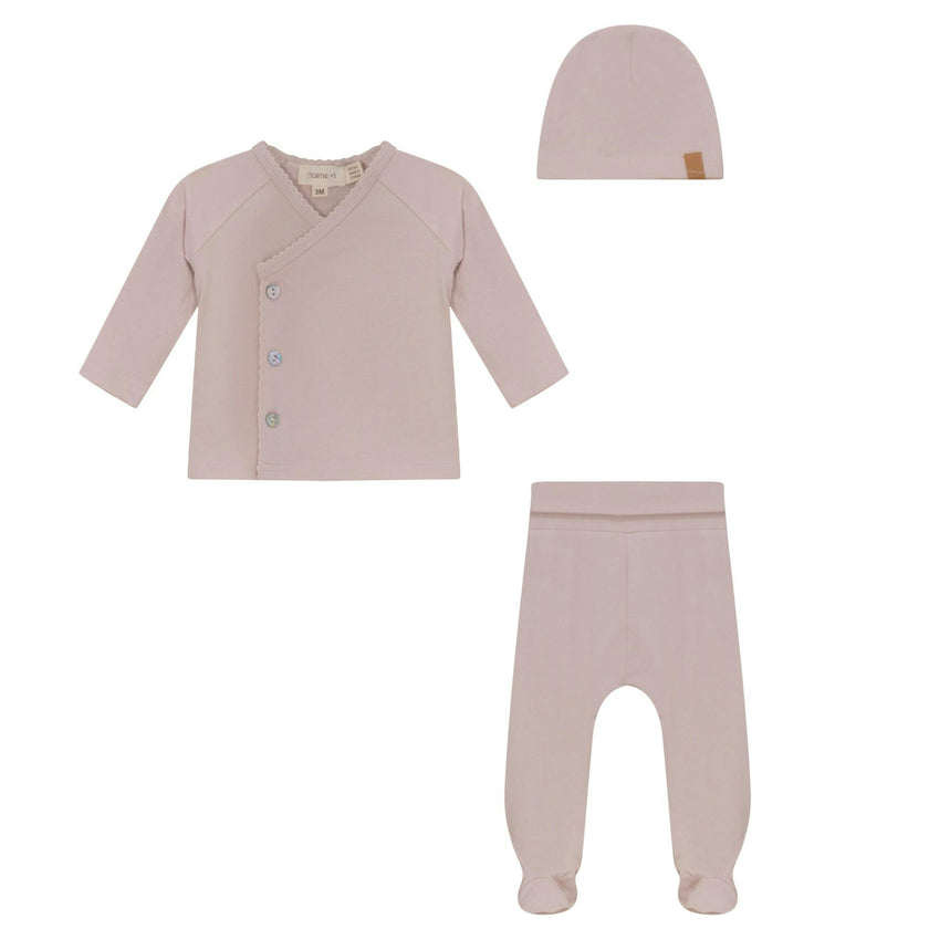 Bamboo Side Snap Cardigan & Footie Set