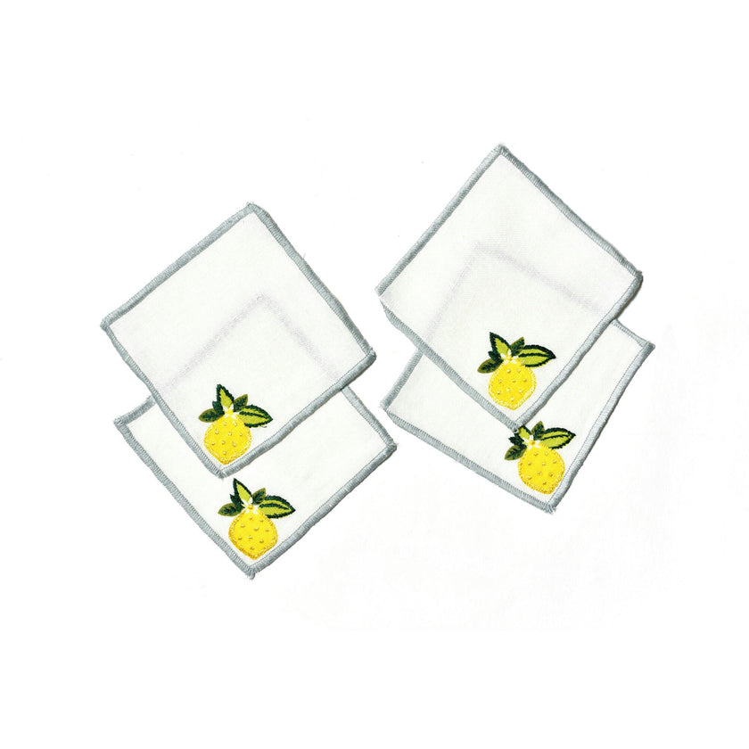Lemon Citrus Cocktail Napkins