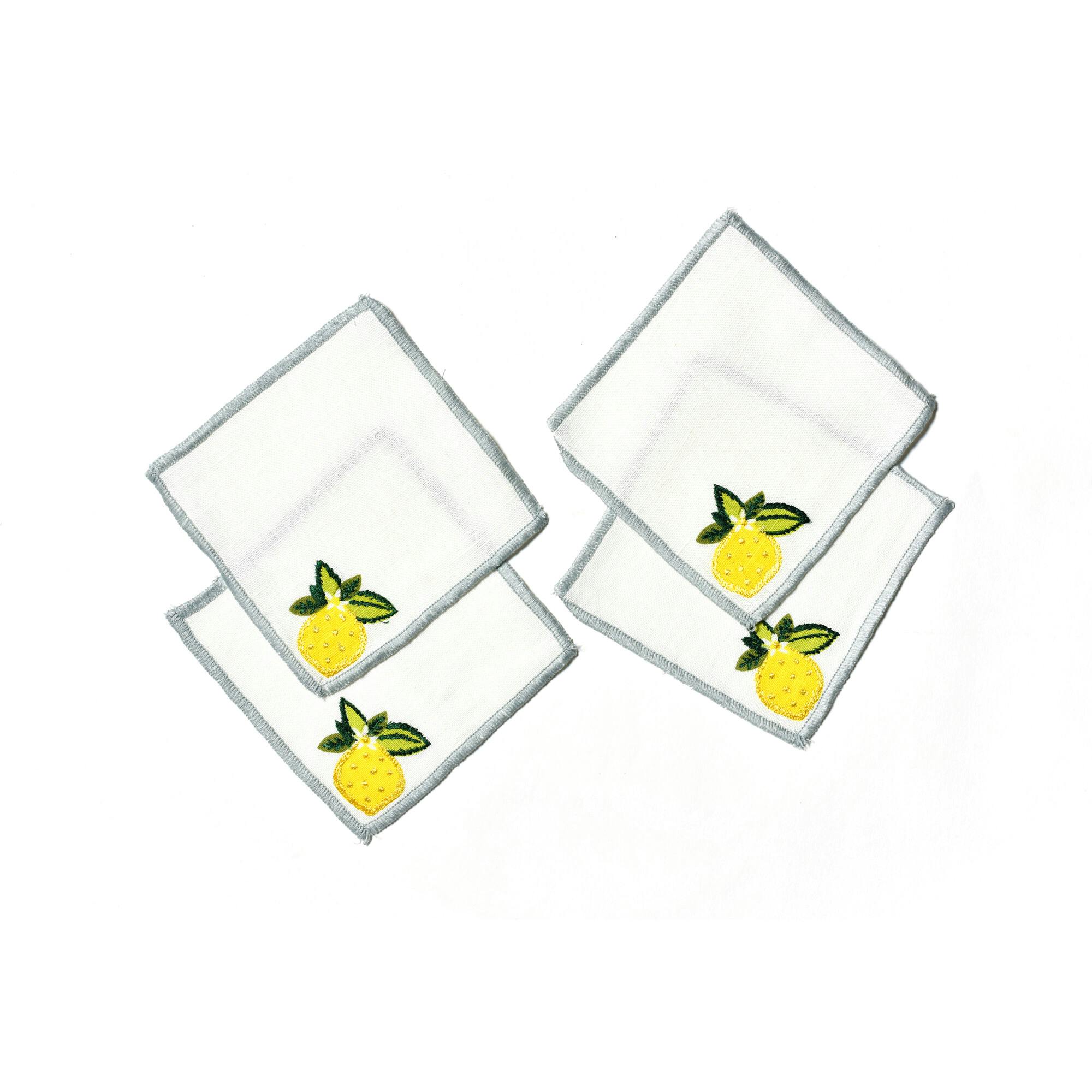 Lemon Citrus Cocktail Napkins