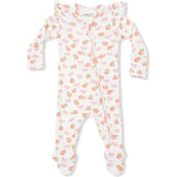Little Peaches - 2 Way Ruffle Sleeve Zipper Footie