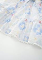 Deanna Sleeve Embroidery Mini Dress