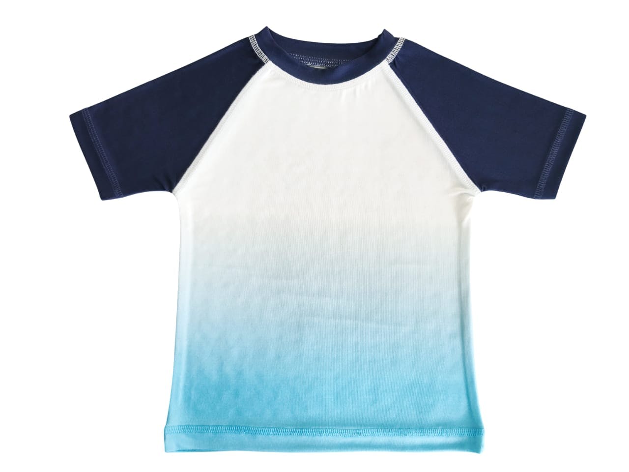 Kids Swim Turq Ombre Rash Guard
