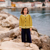 London Days Merino Cardigan, Sunshine Yellow