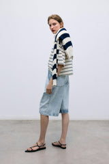TNS Denim Woman Bermuda Bleach Denim