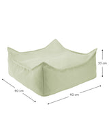 Herba Outdoor Square Ottoman
