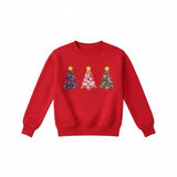 Liberty of London children's Christmas trees design red jumper