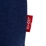 Navy Logo Print Hoodie