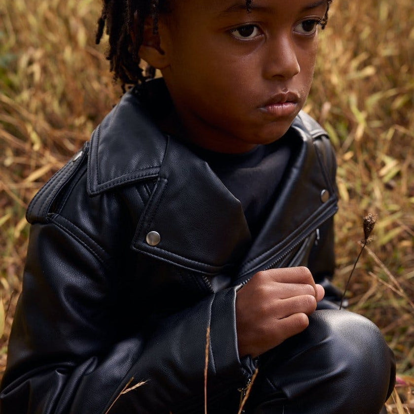 Faux Leather Moto Jacket