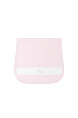 Pink Rocking Horse Embroidered Burp Cloth
