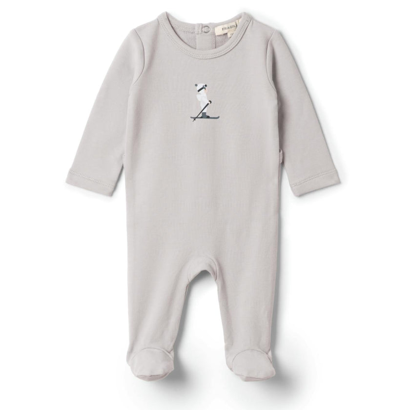 Skii Print Onesie Blue