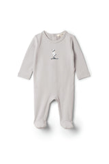 Skii Print Snap Front Fleece Romper