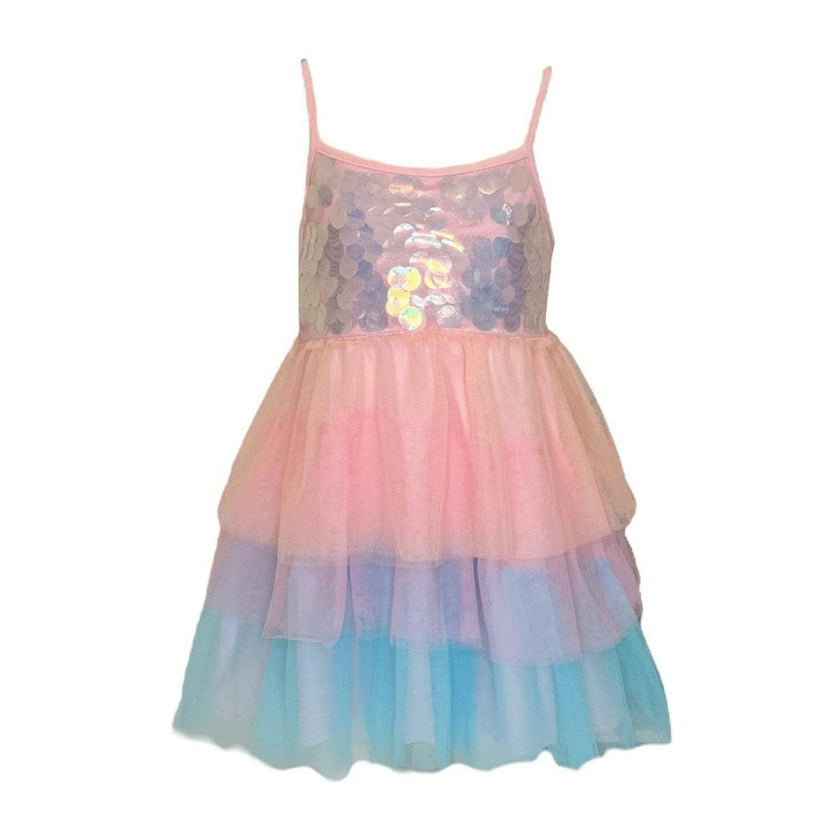 Paillette Ombre Tutu Dress, Multi