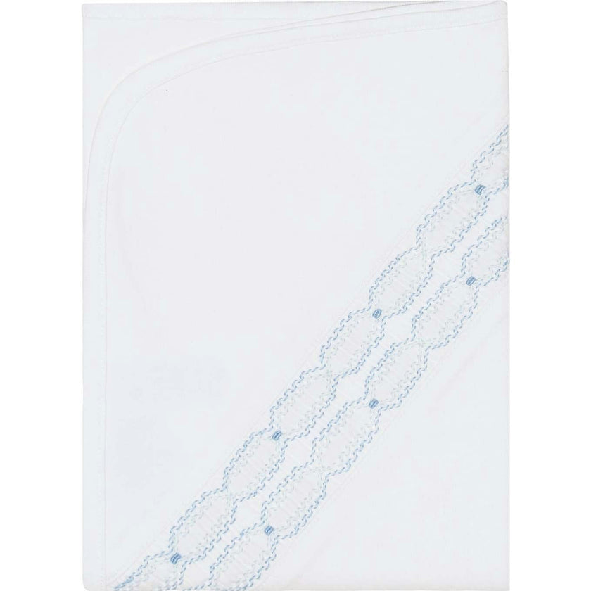 Signature Smocked Boys Receiving Blanket