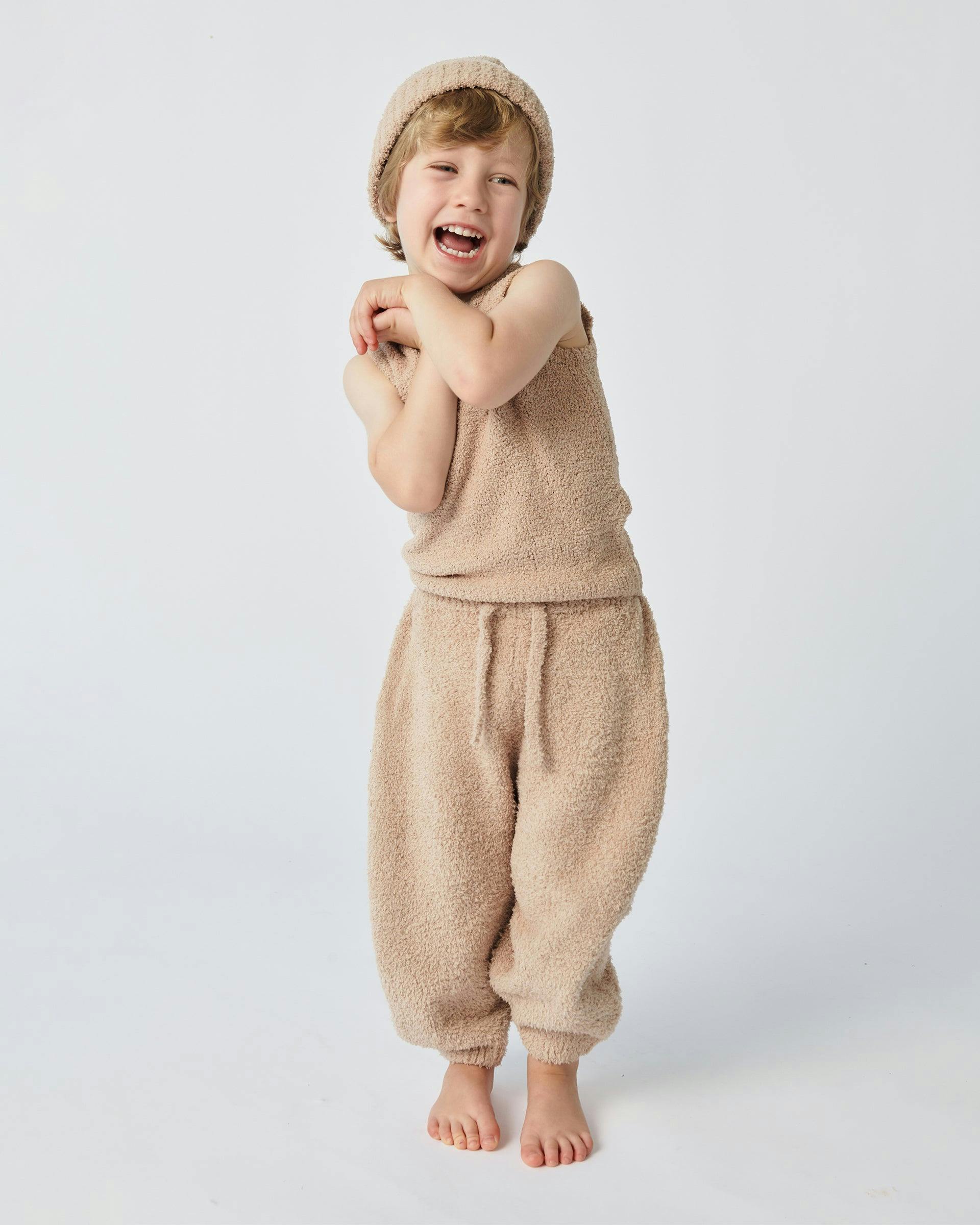 Sleeveless Henley - Fuzzy