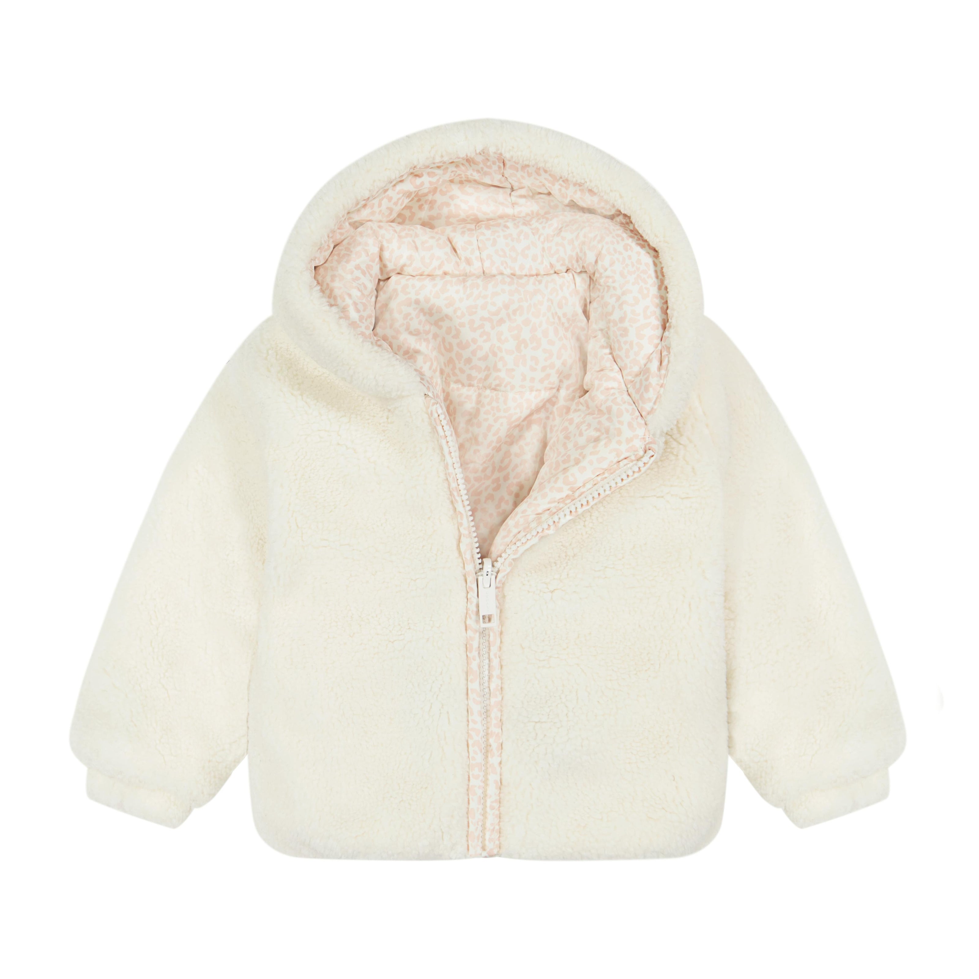Teddy Bomber - Cream/Leopard