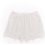 Girls Pointelle Short in Bright White