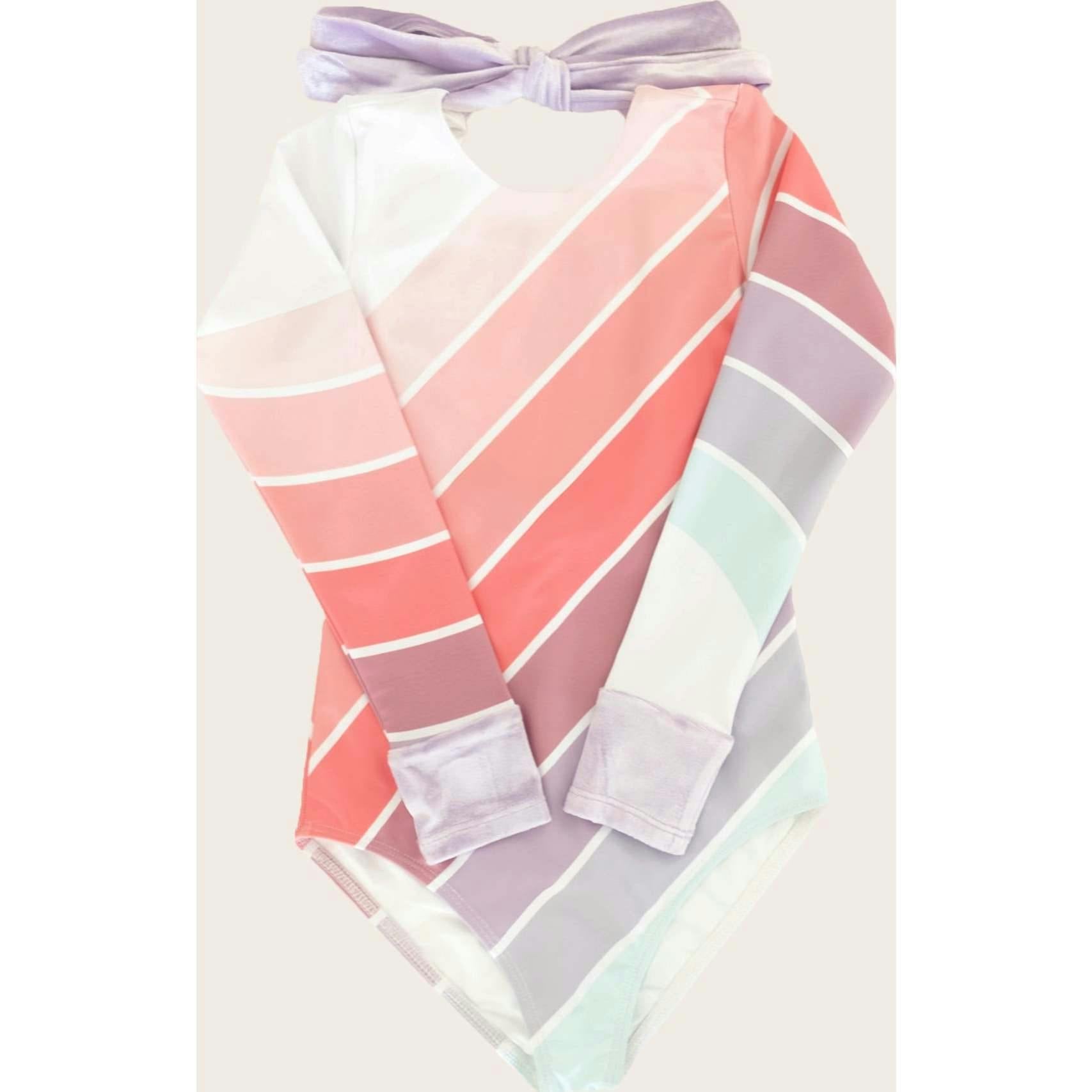 Coral Sea Rainbow One Piece Long Sleeve