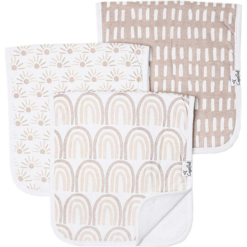 Premium Cotton Fleece Burp Cloth Set