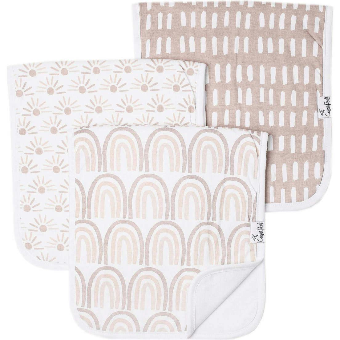 Premium Cotton Fleece Burp Cloth Set