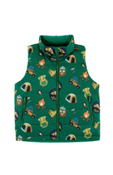 Casey Reversible Lightweight Down Puffer Vest, Camping Adventure