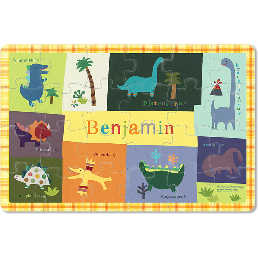 Dinosaurs 24-Piece Personalized Puzzle
