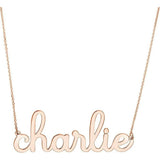 Doodle Script Nameplate Necklace