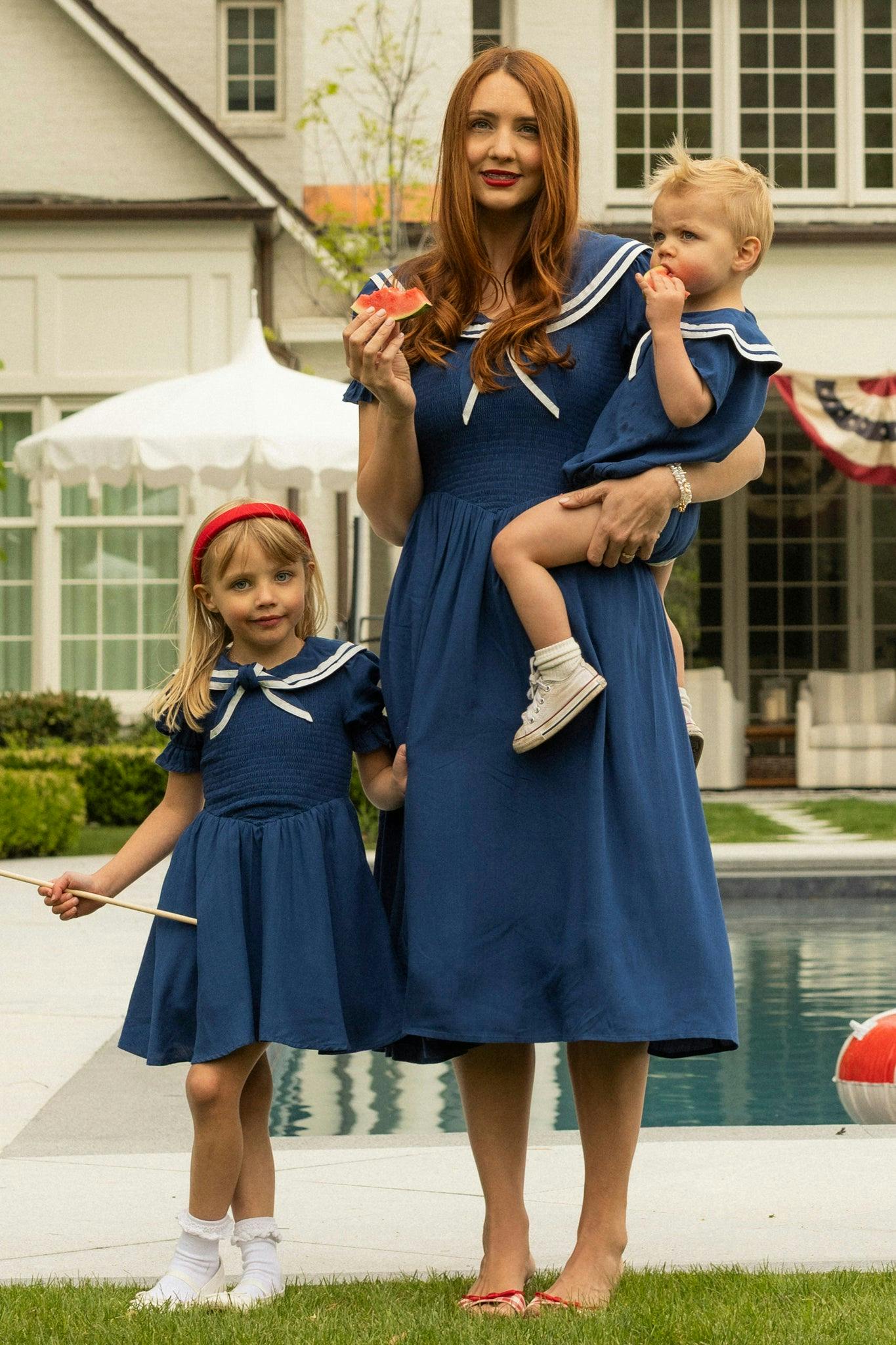 Mini Alice Dress in Navy