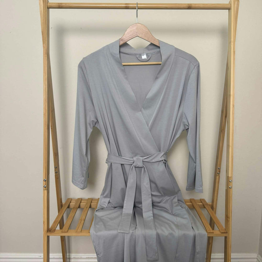 Mommy Robe - Solid Grey