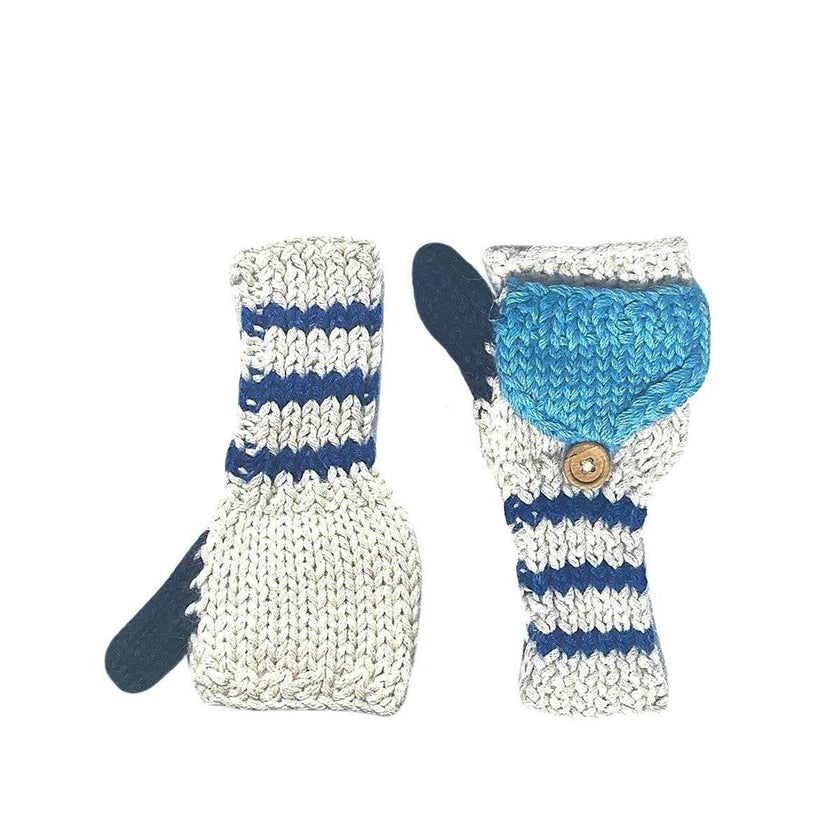 Kids Fingerless Fold-Over Mittens