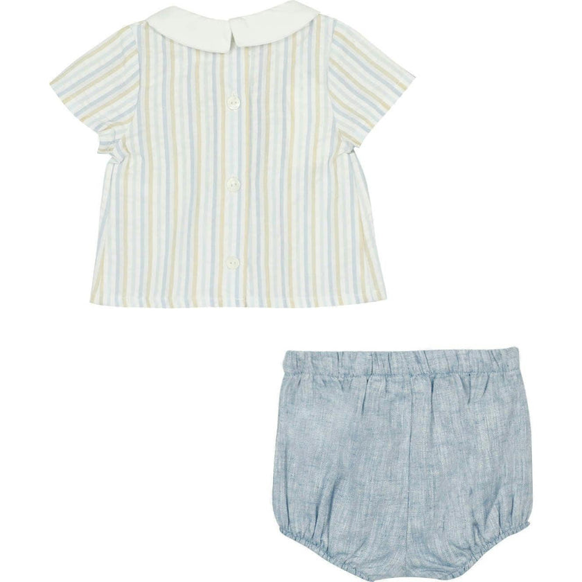 TARTINE ET CHOCOLAT Coastal Stripe Baby Set