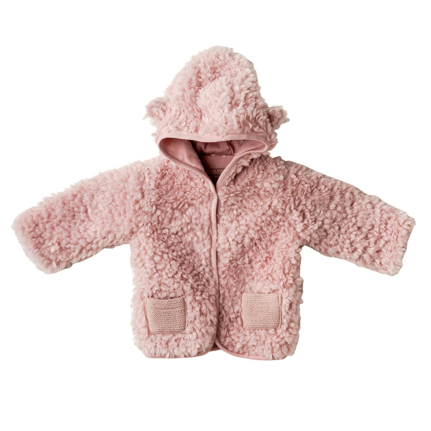 Pink Deer Plush Coat