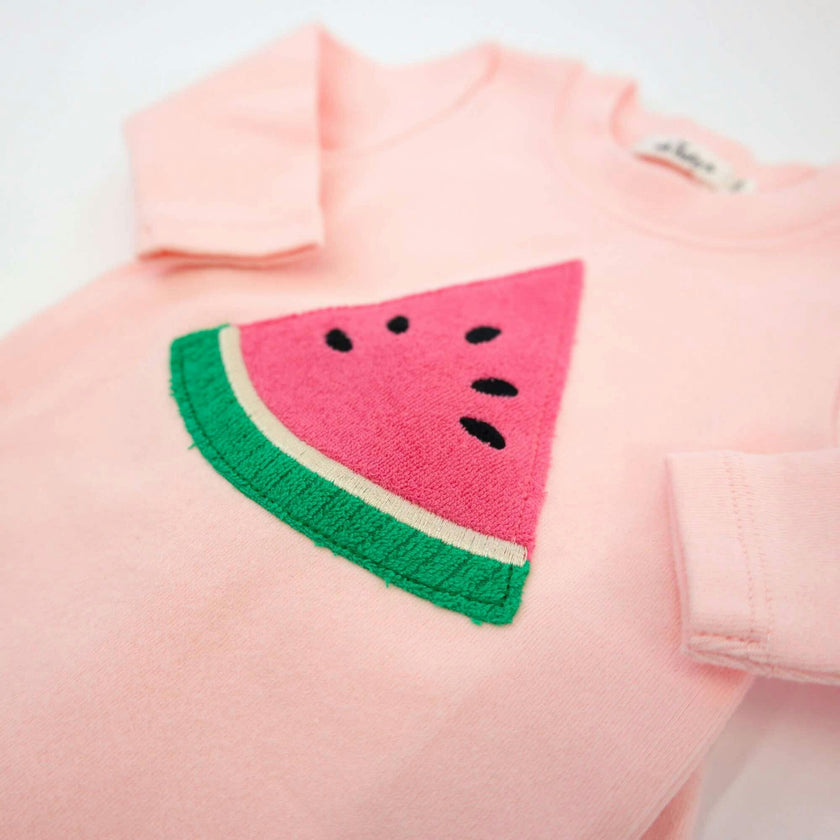 Watermelon Terry Applique Two Piece Set