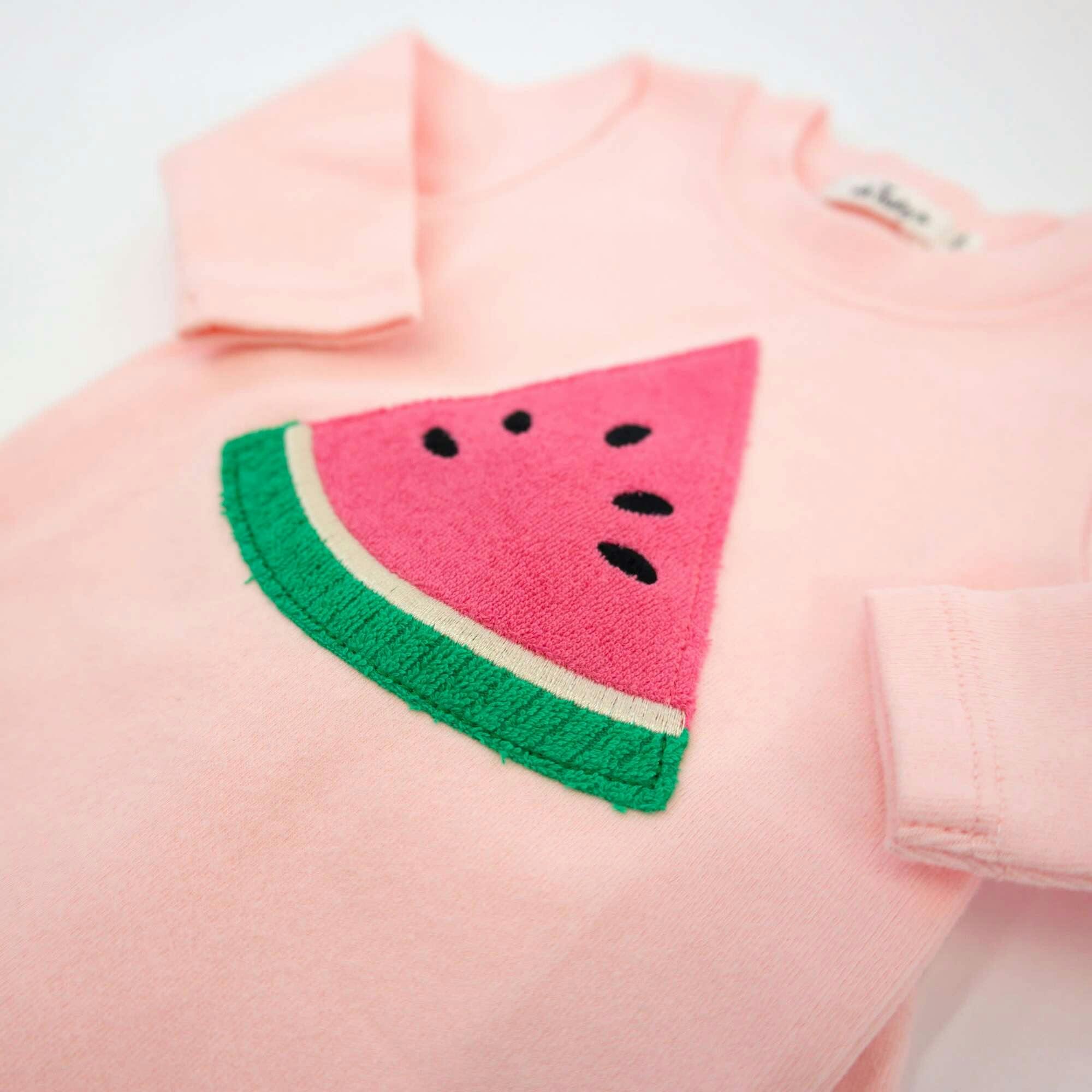 Watermelon Terry Applique Two Piece Set