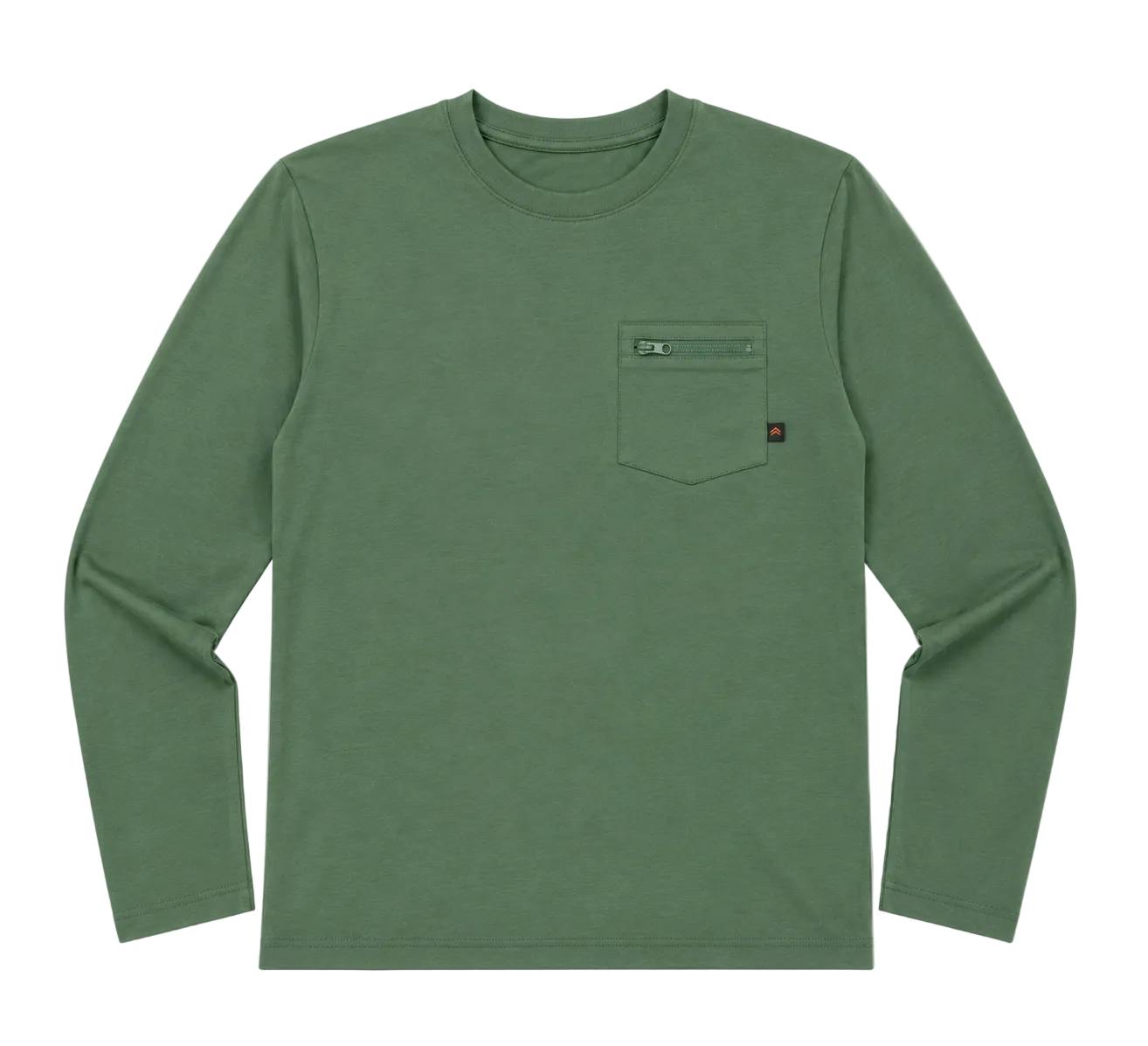 Mayfly Bamboo Long Sleeve Tee - Lab Field Green