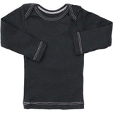 Rib Lap Shoulder Tee Long Sleeve