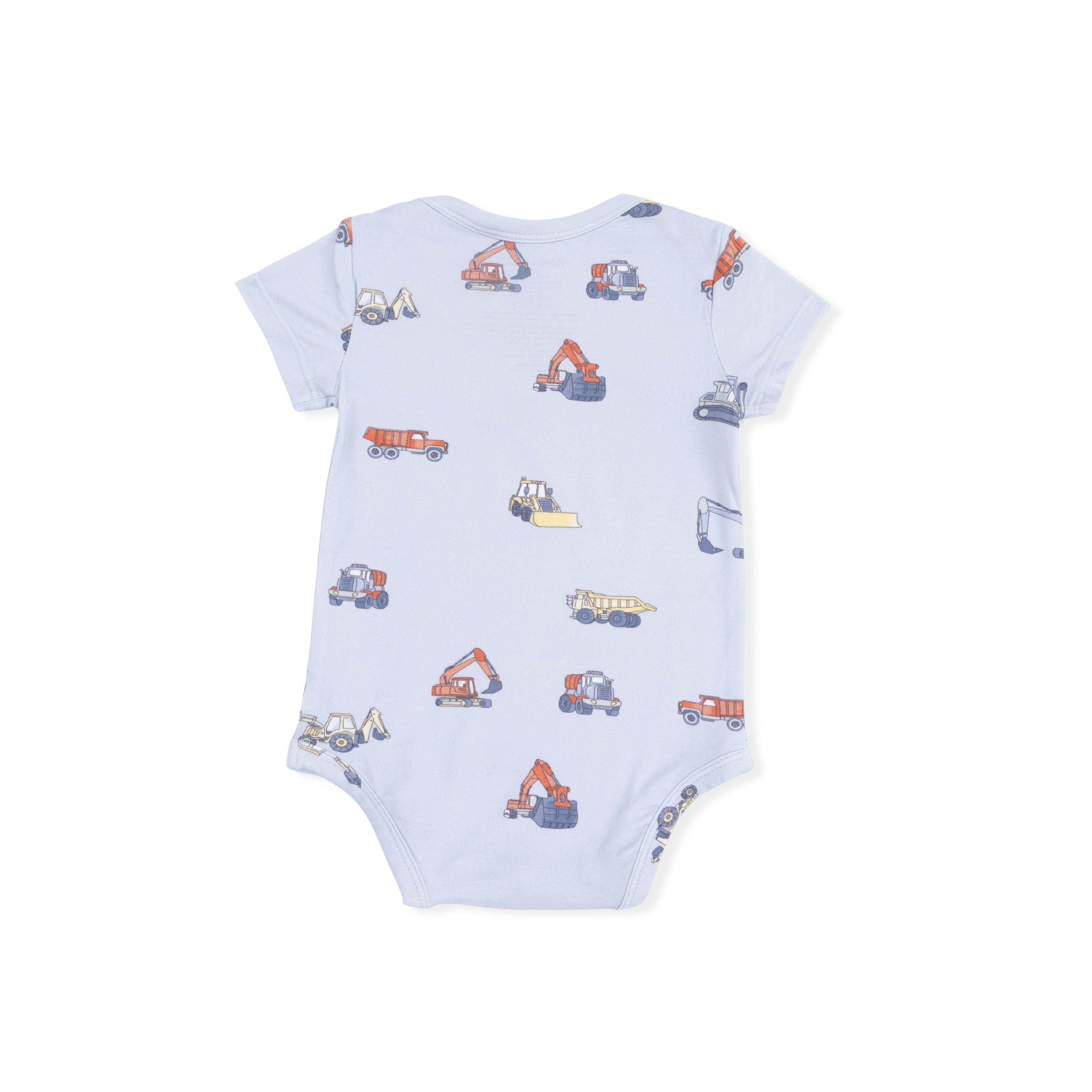 Construction Vehicles - Short Sleeve Bodysuit